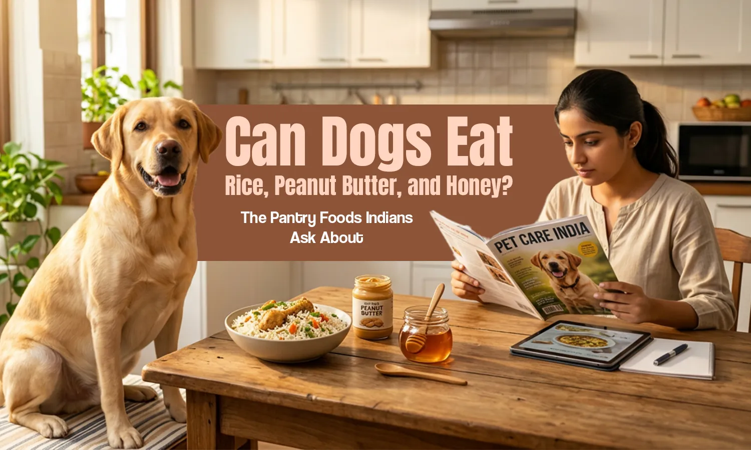 Can Dogs Eat Rice, Peanut Butter, and Honey? The Pantry Foods Indians Ask About