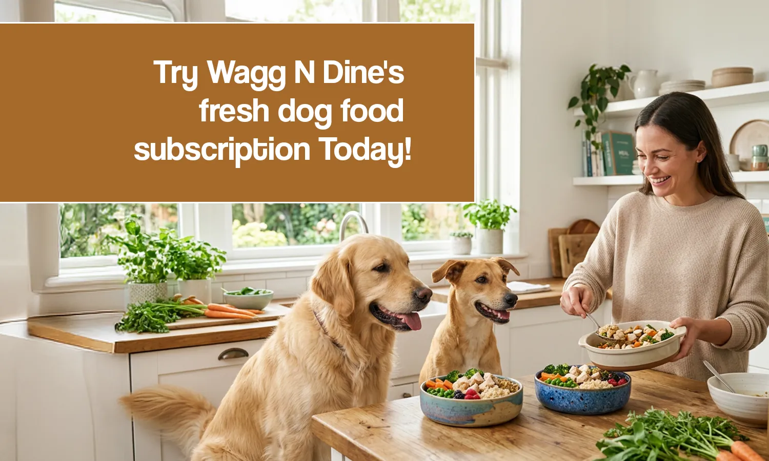 Try Wagg N Dine fresh dog food subscription