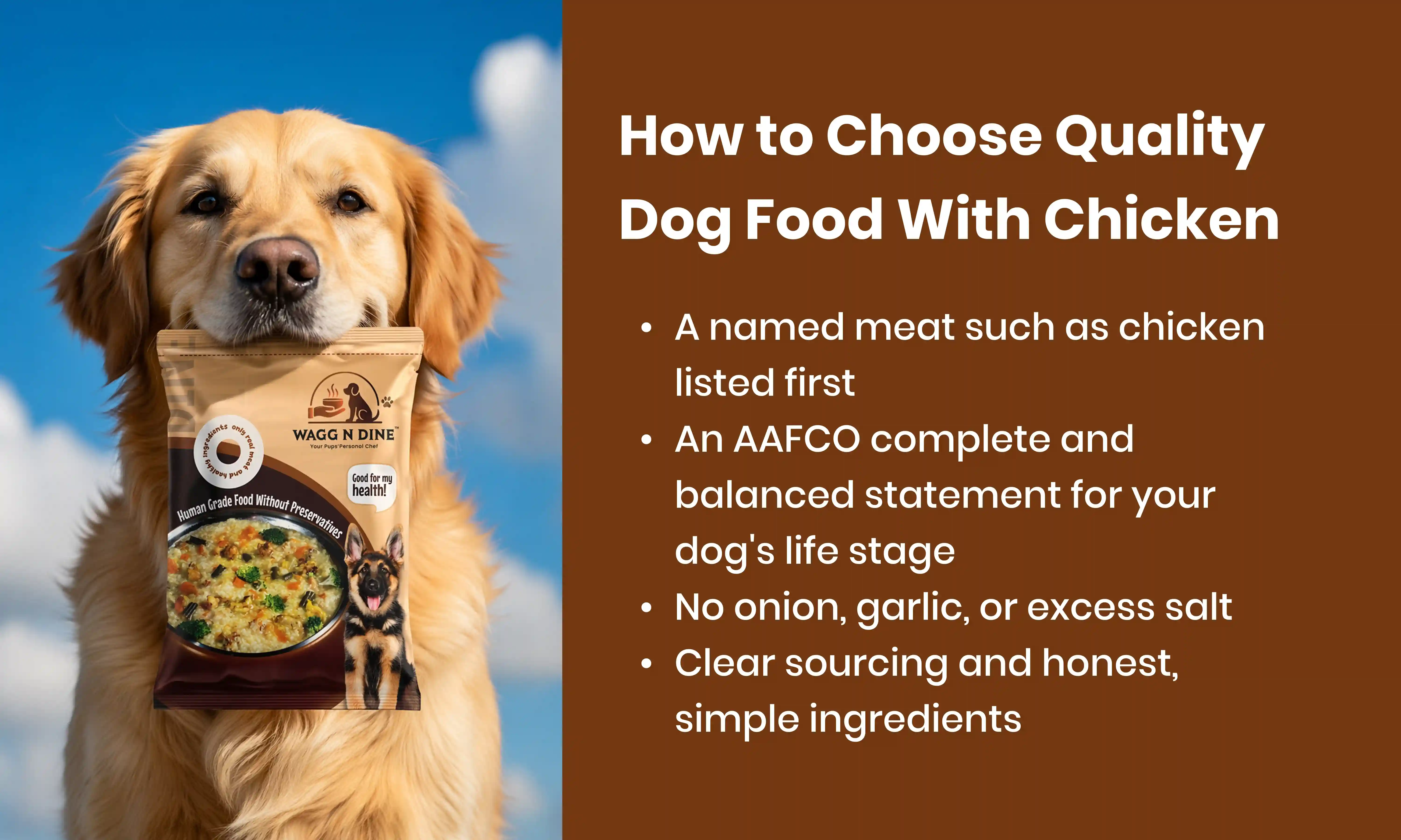 How to Choose Quality Dog food with chicken