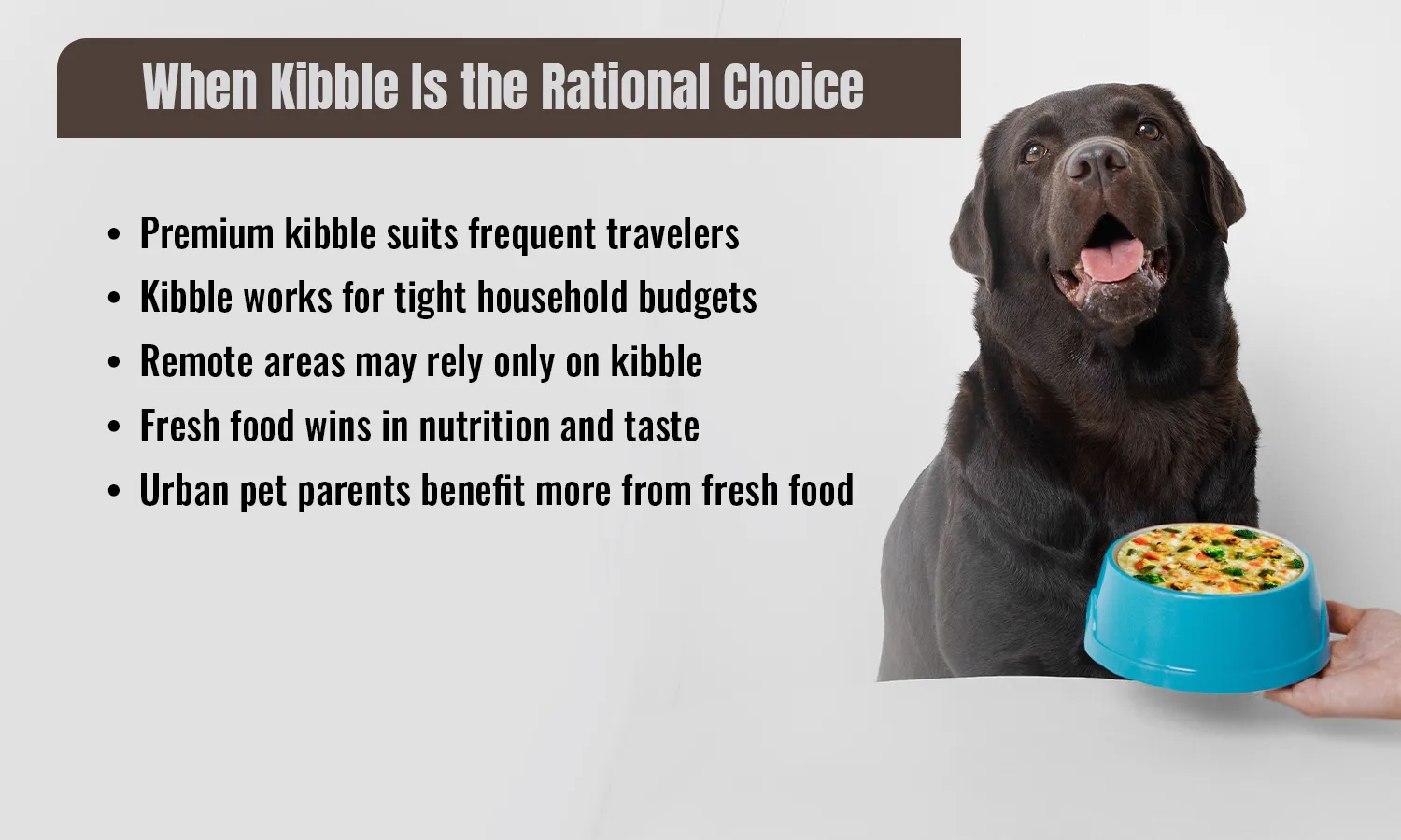 When Kibble Is the Rational Choice